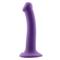 Bouncy 7" Flexible Liquid Silicone Dildo Purple M