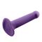Bouncy 7" Flexible Liquid Silicone Dildo Purple M