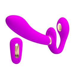 Thunderbird Vibrador para Parejas sin Arnés con Control Remoto