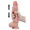 9" Sliding-Skin Dildo Flesh