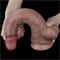 11.5" Dual Layered Platinum Silicone Cock
