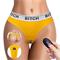 Bitch Vibrating Panties (28-32 inch waist) Yellow