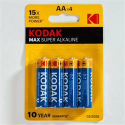 Alkaline Batteries Kodak Max AA LR6 (4) Clave 20