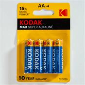 Alkaline Super Max AA LR6 Battery Blister of 4