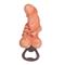 Metal bottle opener, polyresin penis with hand & m