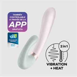 Heat Wave Warming Rabbit Vibrator Mint APP Clave32