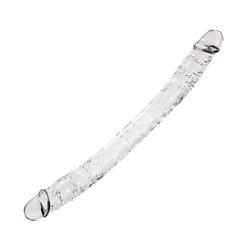 Supreme Dildo Doble 38.5 cm Transparente