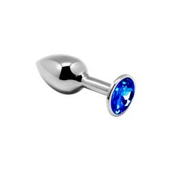 Butt Plug with Blue Jewe Size S