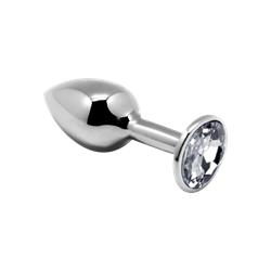 White Mini Metal Butt Plug Anal Pleasure M