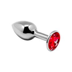 Red Mini Metal Butt Plug Anal Pleasure M