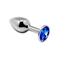 Blue Mini Metal Butt Plug Anal Pleasure M