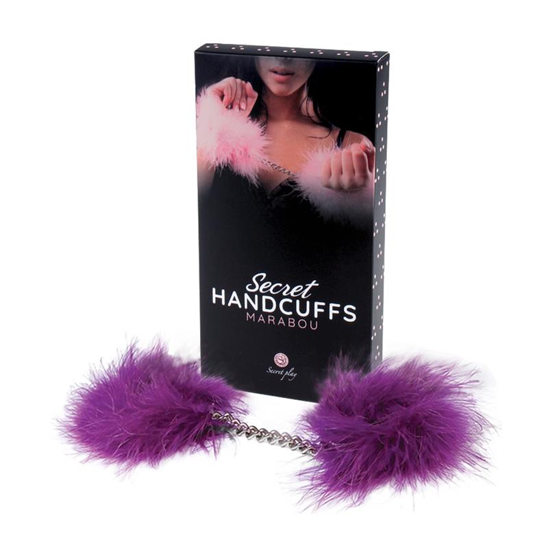 Secret Play Purple Marabou Handcuffs