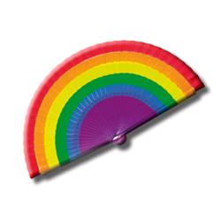 Abanico Plastico Bandera LGBT
