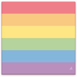 Set of 20 Napkins with the LGBT+ Colors