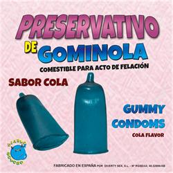 Preservativo de Gominola Sabor Cola