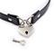 Black Collar With Heart Lock