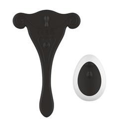 Black Vibrator with Remote