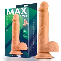 Dean Realistic Dildo 8.5" w/Balls and Suction Cup