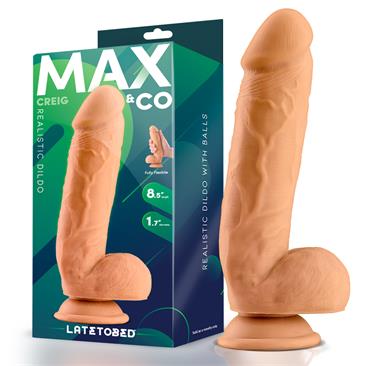 Creig Realistic Dildo 8.5" w/Balls & Suction Cup