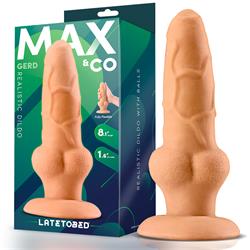 Gerd Realistic Dildo 8.1" with Balls & Suction Cup
