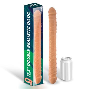 Trent Double Realistic Dildo Flesh 44 cm.