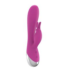 Dual Vibe with Rabbit USB Silicone Pink