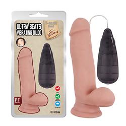 Dildo Vibrador Realista Ultra Beats 6.8"