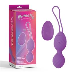 Huevo Vibrador Control Remoto Ridged USB Silicona 7.4"