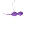 Ridged Vibrating Bullet Purple Rechargeable