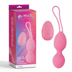 Ridged Vibrating Bullet Pink Rechargeable
