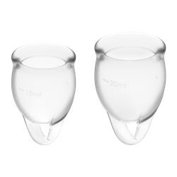 Copas Menstruales Feel Confident Transparente Pack de 2