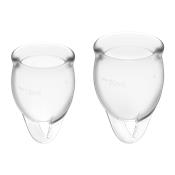 Copas Menstruales Feel Confident Transparente Pack de 2