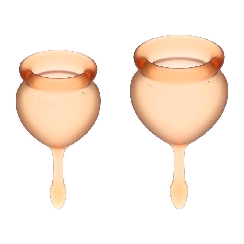 Feel Good Menstrual Cup Orange Pack of 2