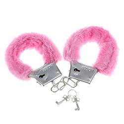 Handcuffs with Fur Pink