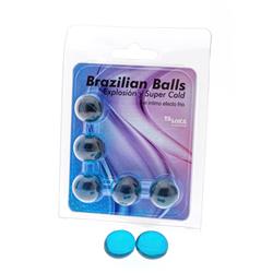 5 Brazilian Balls Gel Excitante Efecto Frío