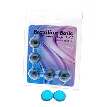 5 Brazilian Balls Gel Excitante Efecto Frío