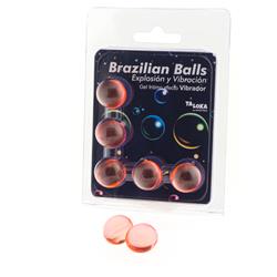 5 Brazilian Balls Gel Excitante Efecto Vibracion