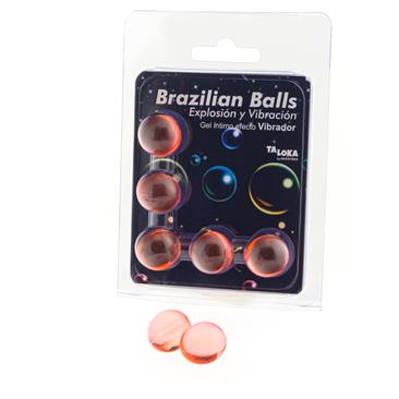 5 Brazilian Balls Gel Excitante Efecto Vibracion