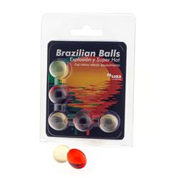 5 Brazilian Balls Gel Efecto Supercalientamiento