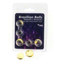 5 Brazilian Balls Excitante Efecto Vibrador Shock