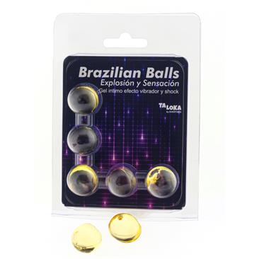 5 Brazilian Balls Excitante Efecto Vibrador Shock