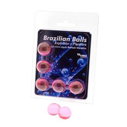 5 Brazilian Balls Gel Efecto Refresh Vibration