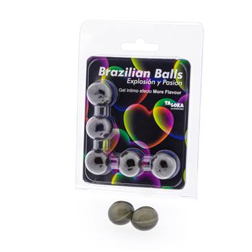 5 Brazilian Balls Gel Excitante Efecto More Flavor