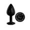 Blackgem Anal Plug Black Jewel Size M Clave 100