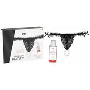 Black Brazilian Panty and Strawberry Slide Gel 50 ml