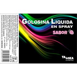 Golosina Líquida en Spray Sabor Fresa