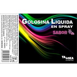 Golosina Líquida en Spray Sabor Frutas del Bosque