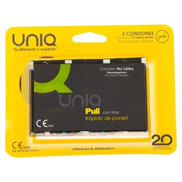 Pull Condoms with Straps without Latex - 3 pcs.