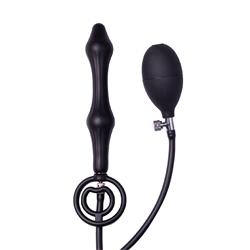 Inflatable Anal Plug with Double Balloon and Pump