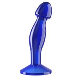 Flawless Clear Prostate Plug 6.5" Blue